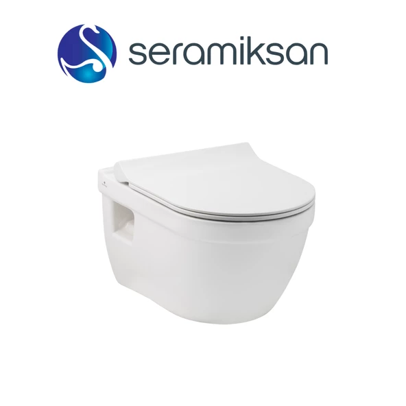 Seramiksan Neon Kanallı Asma Klozet A151001H, Yavaş Kapak - 3