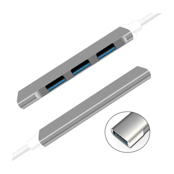 Alfalink AL-A809 USB 4Port 3.0 Slim Hub - 3
