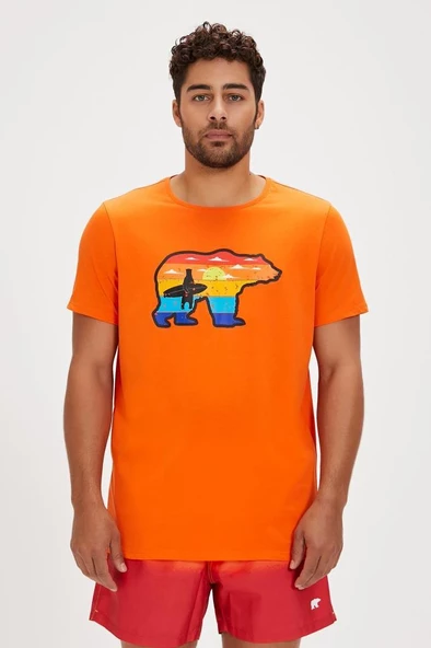 Bad Bear GLEEN T-SHIRT ORANGE Erkek Tişört Turuncu S-XXL - 2