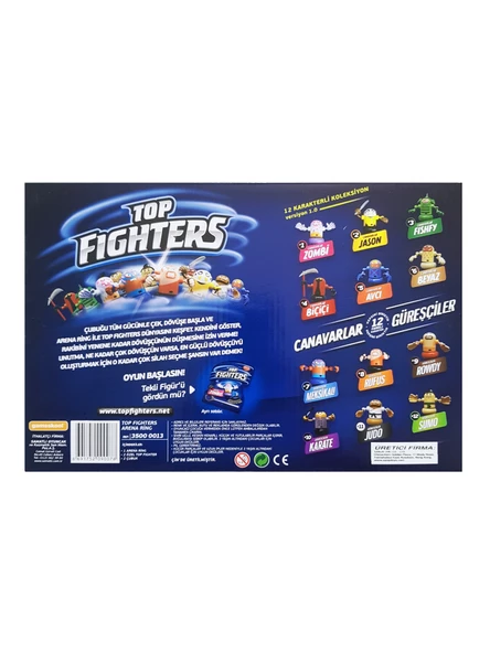 Top Fighters Arena Ring Kutu Oyunu Ring Savaşı Oyuncak - 3