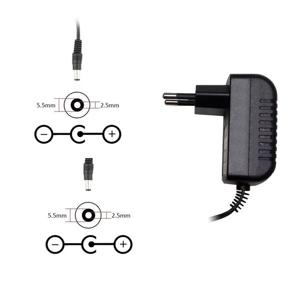 18V 400mA (0.4A) 7.2W 5.5X2.1 mm Adaptör - Şarj Aleti