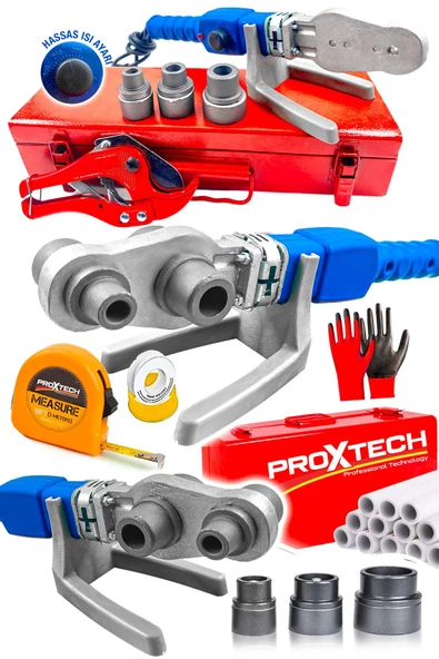 PROXTECH Premium Full Takım Kalite PPRC Metal Çanta Plastik Boru Kaynak PRC Mini Makina Seti - 4