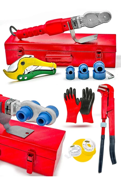 PROXTECH Profesyonel Pprc Boru Kaynak Mini Makina Seti Plastik Boru Kaynak Makinesi Maşalı Boru Makaslı Set ürün görseli