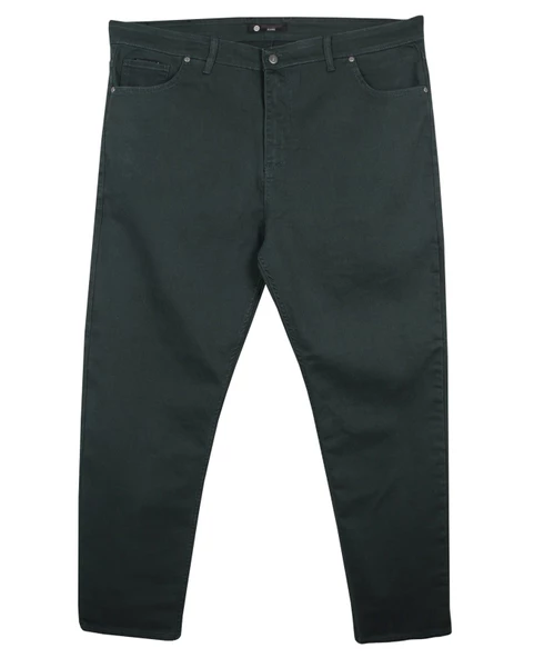 Erkek Büyük Beden 110 Kilo-172 Kilo Arası İçin Uygun Likralı Kanvas Pantolon Haki - 5