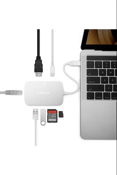 MINIX Usb-c Multiport Adapter Hdmı Silver MINIX NEO-C-GSI