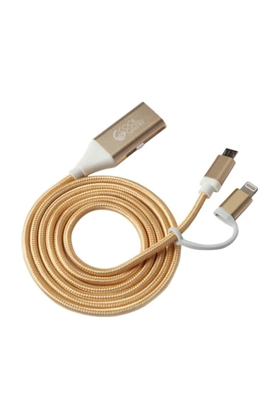COOL GEAR ALL IN ONE HIGH SPEED USB DATA CHARGE OTG LIGHTNING CABLE ÇEVİRİCİ USB 2.0 - 2