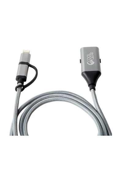COOL GEAR ALL IN ONE HIGH SPEED USB DATA CHARGE OTG LIGHTNING CABLE ÇEVİRİCİ USB 2.0 - 4