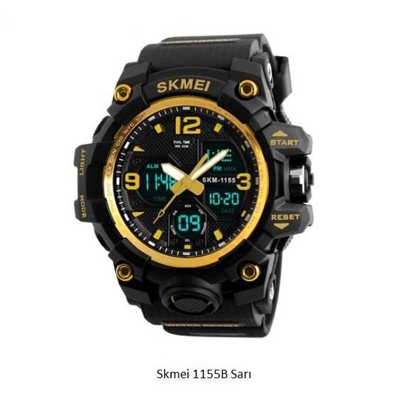 Skmei Analog Led Dijital Su Geçirmez Kol Saati - 3