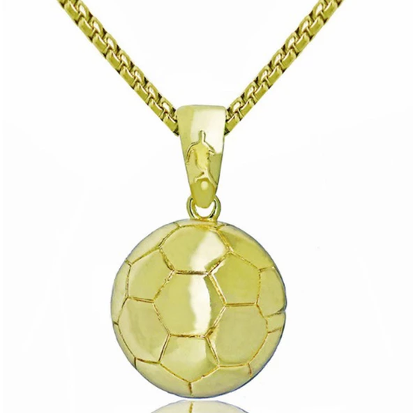 Metal Futbol Topu Spor Takı Kolye - 2