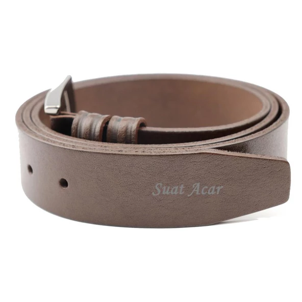 İsme Kişiye Özel Hakiki Deri Erkek Kot Kemeri - 2