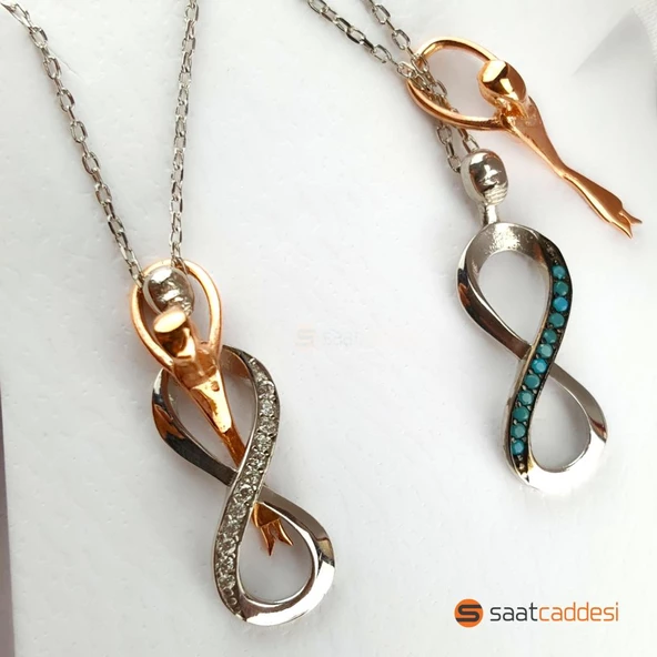 925 Ayar Gümüş Sonsuza Kadar Kollarımın Arasında Kolye - 2
