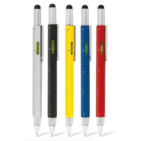 Kutulu Çelik Fonksiyonlu Kalem Su Terazisi Tornavida Cetvel - 2