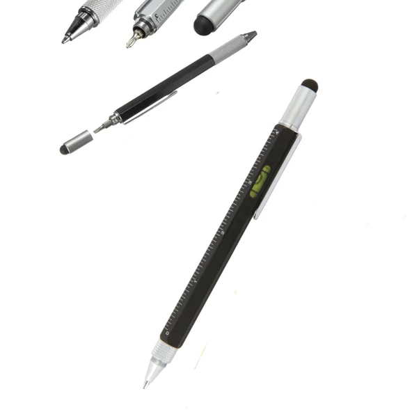 Kutulu Çelik Fonksiyonlu Kalem Su Terazisi Tornavida Cetvel - 7