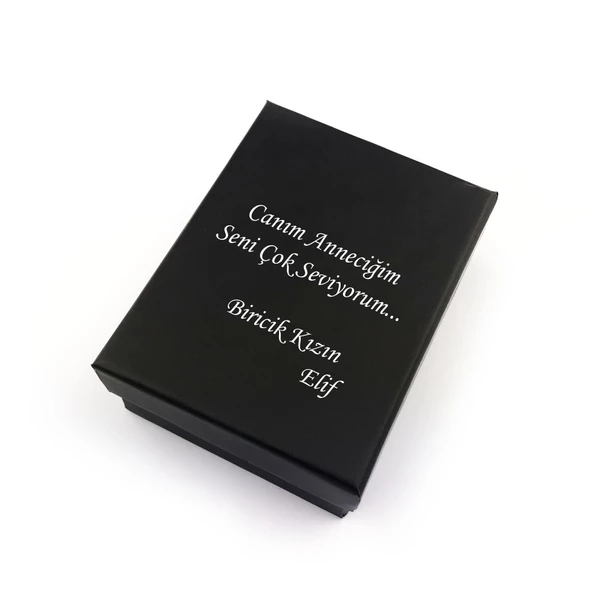 Notlu Kutusunda Gümüş Tuğra Desen Altın Kaplama Madalyon Kolye - 9