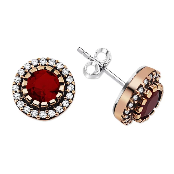 925 Ayar Gümüş Zirkon Taşlı Otantik Küpe - 3