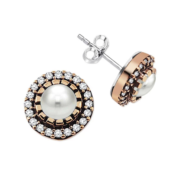 925 Ayar Gümüş Zirkon Taşlı Otantik Küpe - 4