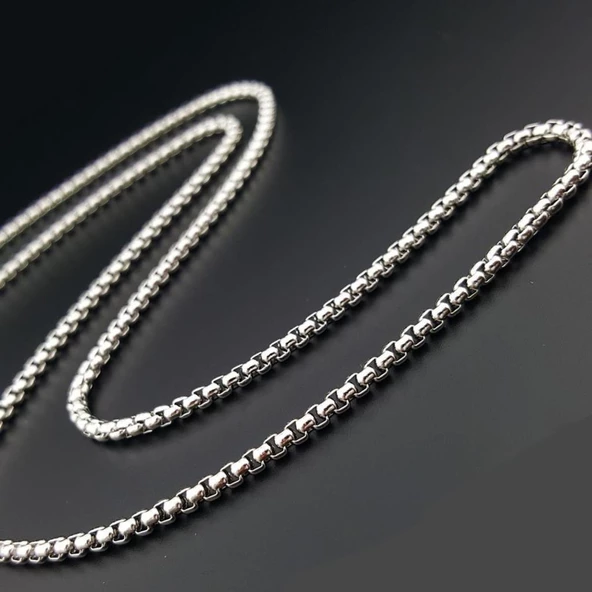 Pigado 316L Paslanmaz Çelik Zincir Erkek Kolye - 2