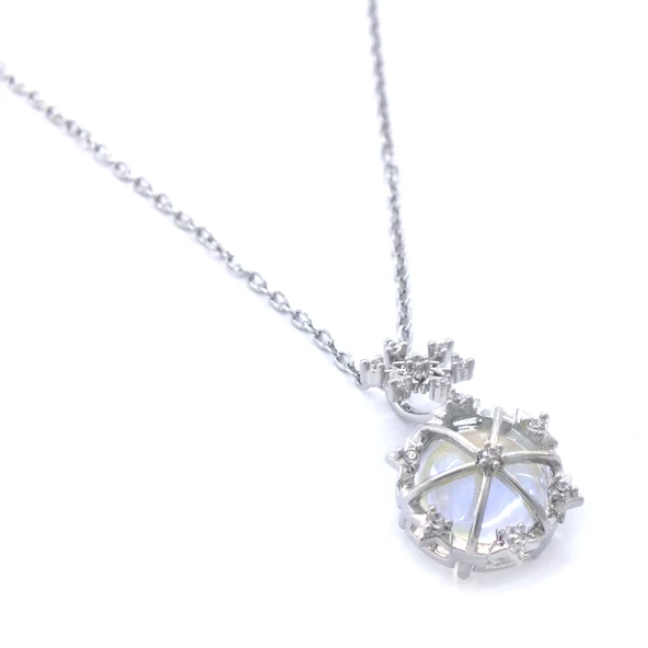 Çelik Kolye - Taşlı Kolye - Paslanmaz Çelik KLY-582 - Resim 4