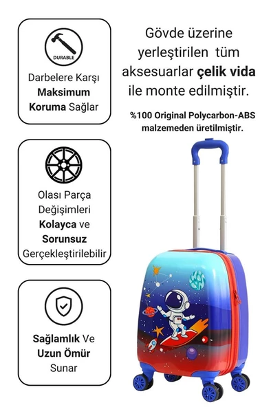 Astranot Policarbon Çocuk Valizi 0249 - 7