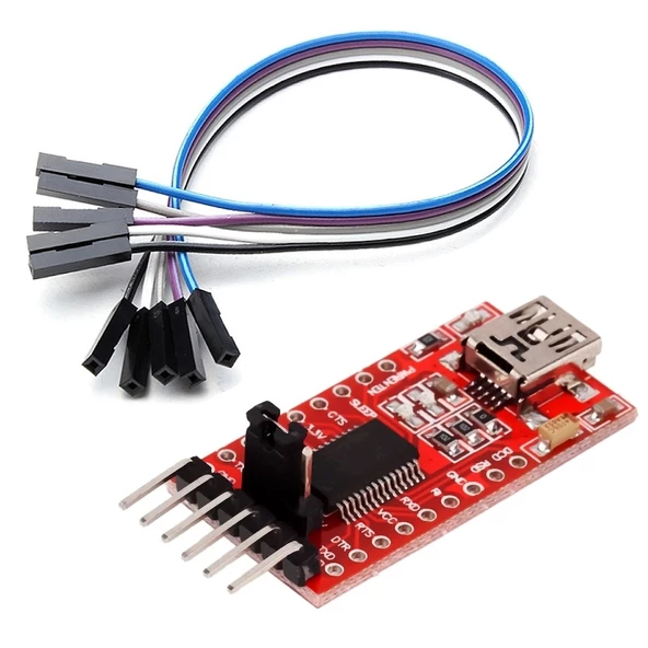 USB TO TTL Çevirici Modül FT232RL Arduino Yeni + 5 Pin Kablo