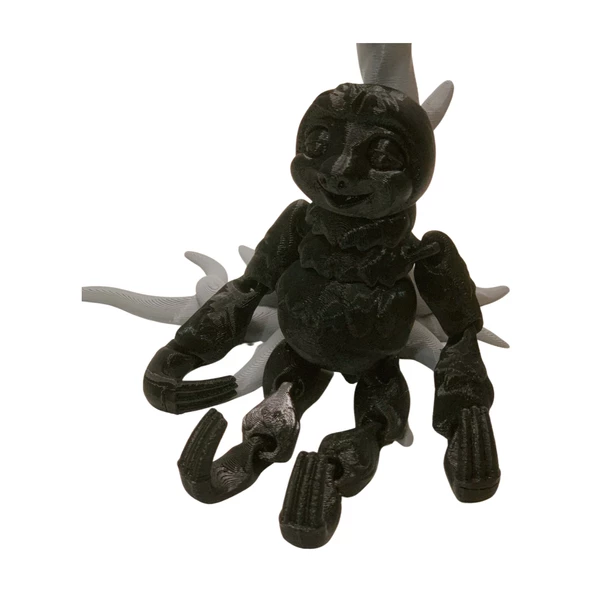 3D Hareketli Oyuncak Tembel Hayvan (Sloth) Ağaç Dekoru Dahil -Siyah - 7