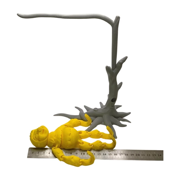 3D Hareketli Oyuncak Tembel Hayvan (Sloth) Ağaç Dekoru Dahil -Sarı - Resim 9