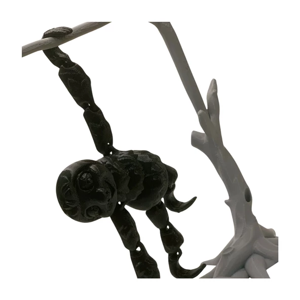 3D Hareketli Oyuncak Tembel Hayvan (Sloth) Ağaç Dekoru Dahil -Siyah - 4