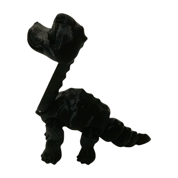 3D Hareketli Oyuncak Brakiyozor (Brachiosaurus) Dinozor - Siyah - Resim 6