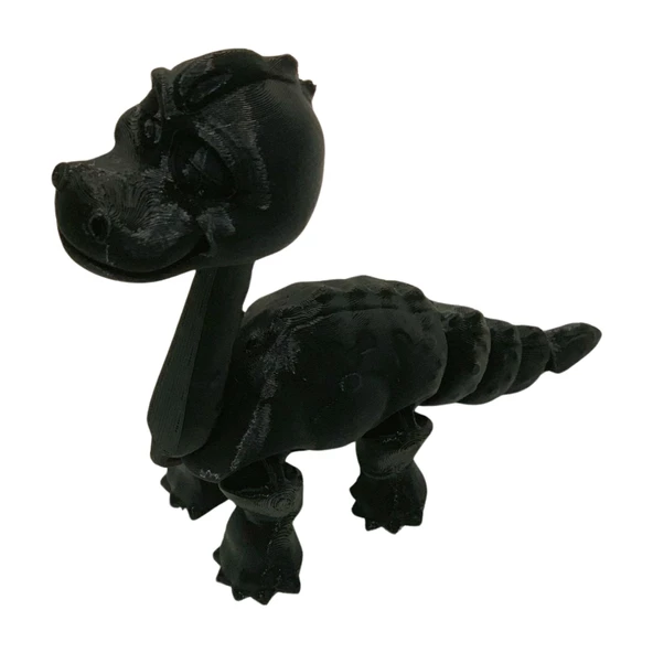 3D Hareketli Oyuncak Brakiyozor (Brachiosaurus) Dinozor - Siyah - Resim 7