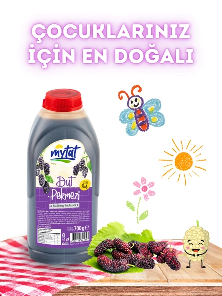 Mytat Doğal Katkısız Dut Pekmezi 700 gr - 2