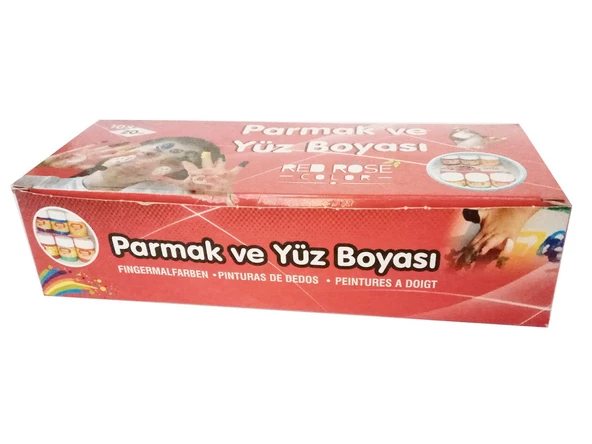 Parmak ve Yüz Boyası 10 Renk Redrose