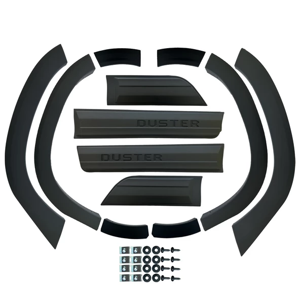 Dacia Duster 2018 ve Üzeri Kapı ve Çamurluk Koruma Premium Dodik Seti 12 Parça