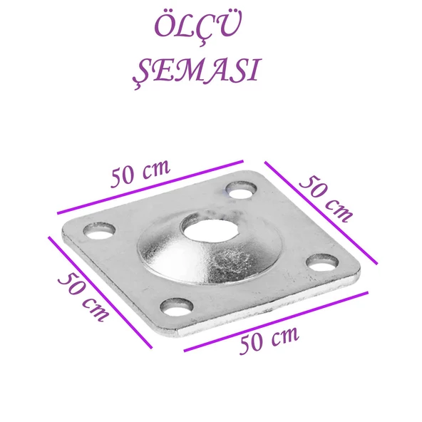 Destek Ayağı 9,5-14,5 cm Siyah ve Metal Düz Ayak Tabanı M8 Civatalı İnce Diş Mobilya Kanepe Baza Koltuk Seti - Resim 5