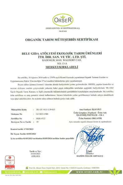 Organik Tam Buğday Unu 250 gr - 2