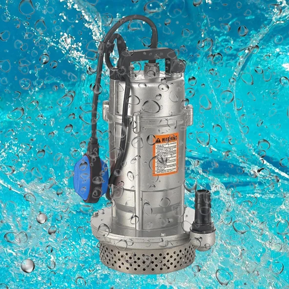 Alüminyum Gövdeli 1.5 Hp Dalgıç Tip Temiz Su Pompası Rainpump 1.1 Kw Monofaze Kuyu Drenaj Boşaltma - Resim 3