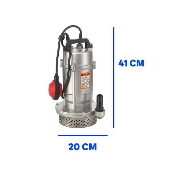 Alüminyum Gövdeli 1.5 Hp Dalgıç Tip Temiz Su Pompası Rainpump 1.1 Kw Monofaze Kuyu Drenaj Boşaltma - Resim 4