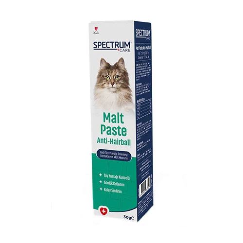 Spectrum Anti Hairball Tüy Yumağı Önlemeyi Destekleyen Malt Paste Kedi Macunu 30 Gr