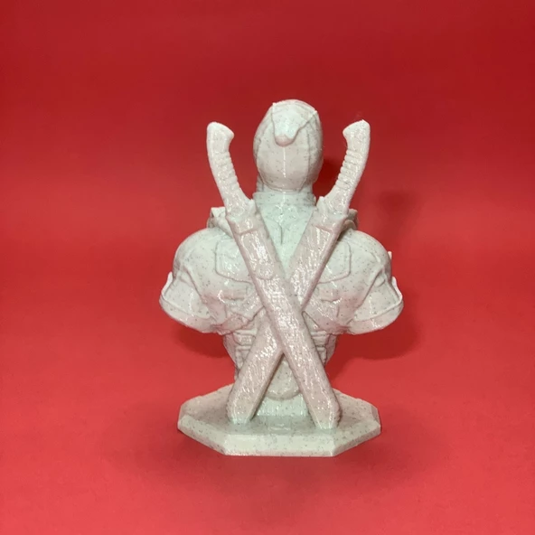 3D Deadpool Büst - Figür - 15cm / Mermer Görünümlü - 7
