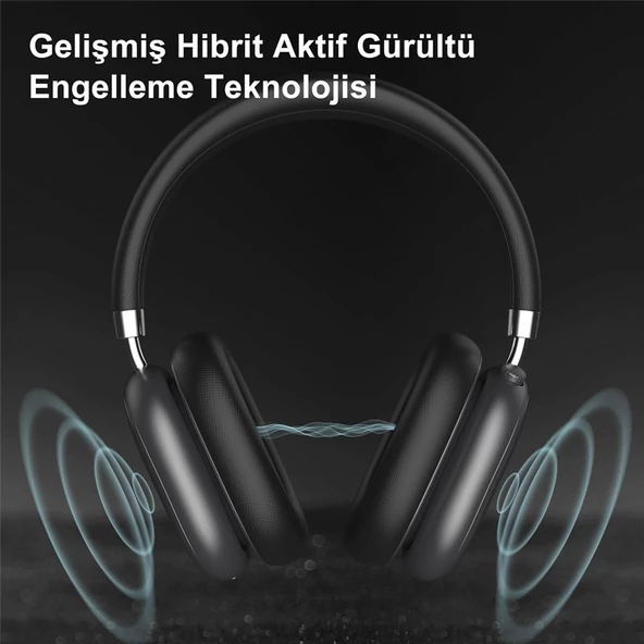 LinkTech HP5 ANC Kulak Üstü Kablosuz Bluetooth Kulaklık - 4
