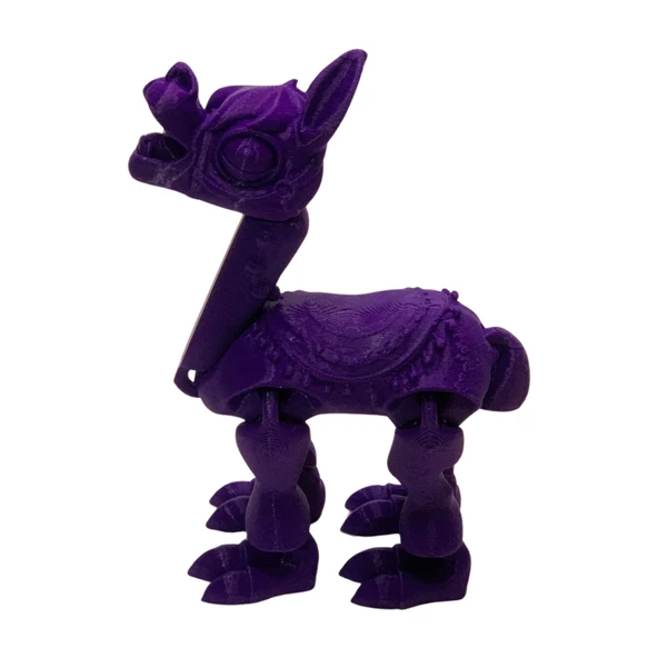 3D Hareketli Oyuncak Lama - Mor - Resim 7