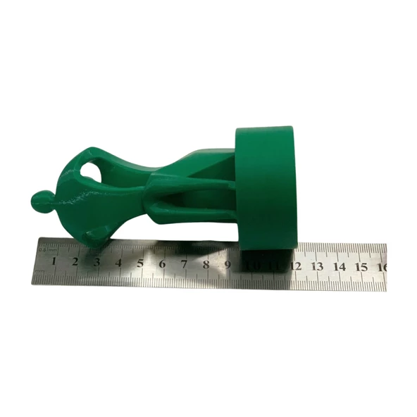 3D Anne ve Çocuk Figür - Yeşil - 6