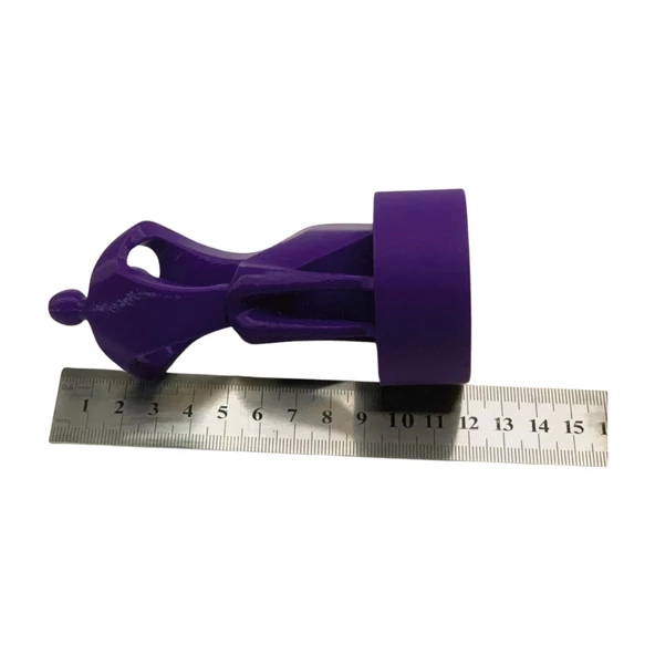 3D Anne ve Çocuk Figür - Mor - 8