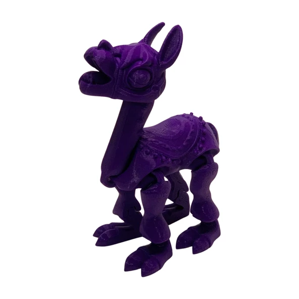 3D Hareketli Oyuncak Lama - Mor - Resim 6