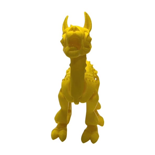 3D Hareketli Oyuncak Lama - Sarı - Resim 2