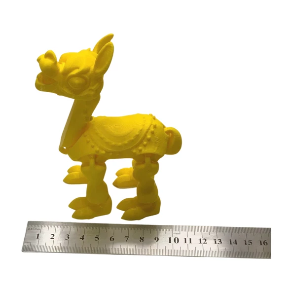 3D Hareketli Oyuncak Lama - Sarı - Resim 8