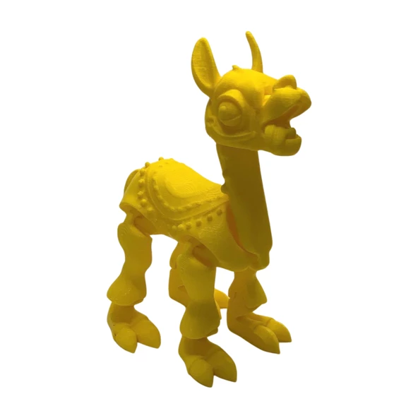 3D Hareketli Oyuncak Lama - Sarı - Resim 7