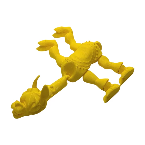 3D Hareketli Oyuncak Lama - Sarı - Resim 3