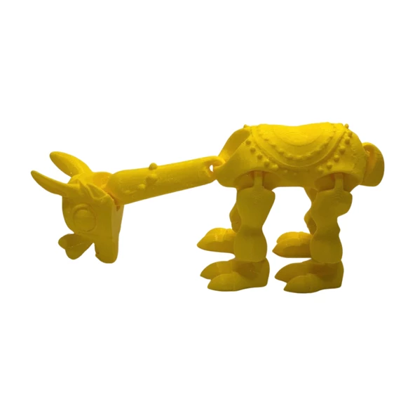 3D Hareketli Oyuncak Lama - Sarı - Resim 5