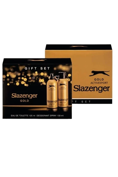 Slazenger  Erkek Karma Set 3 Lü Gold + Mavi + Yeşil Deodorant-Parfüm -  SLAZENGERKARMASET - 4