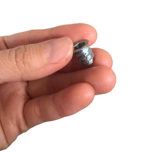 Metal Düz Dişli Dübel Ahşap Dübeli M6 8x13 Diş Çinko Mobilya Bağlantı Ünite Birleştirme (25 ADET) - 3